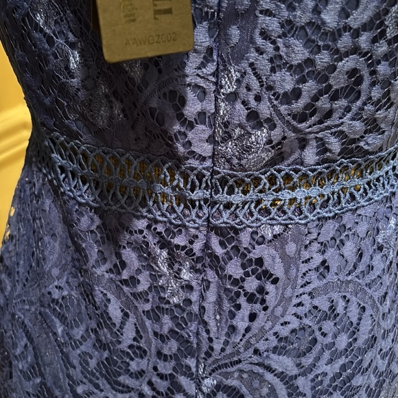 ALLANDWELL Women's Elegant Short Sleeve Floral Lace
Cocktail Dress RoyalBlue new - Picture 6 of 8
